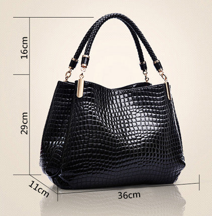 Bellina® | Sac à main élégant et durable avec motif crocodile