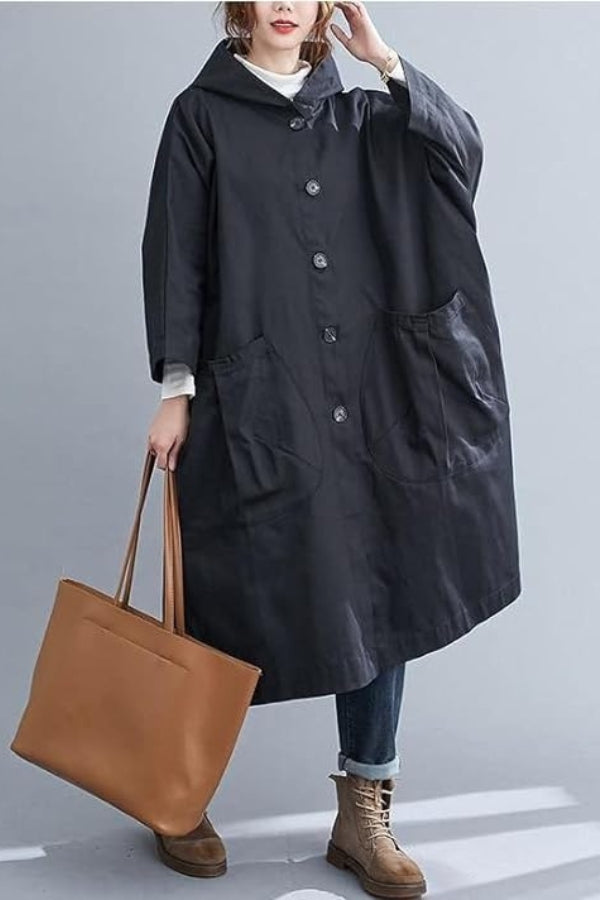 Erica - Veste coupe-vent imperméable surdimensionnée