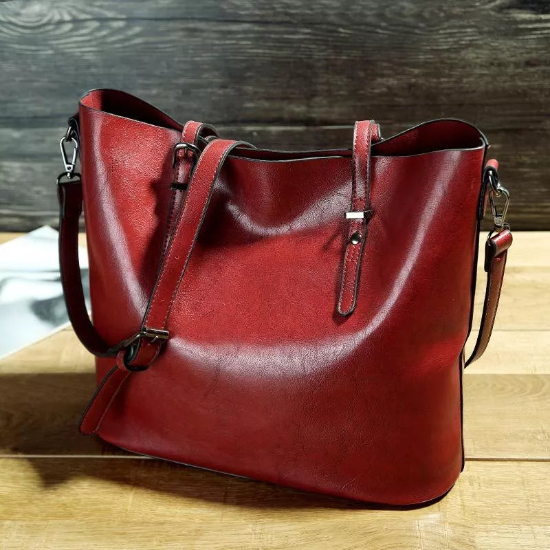 Sac à épaule en cuir vintage Nicole®