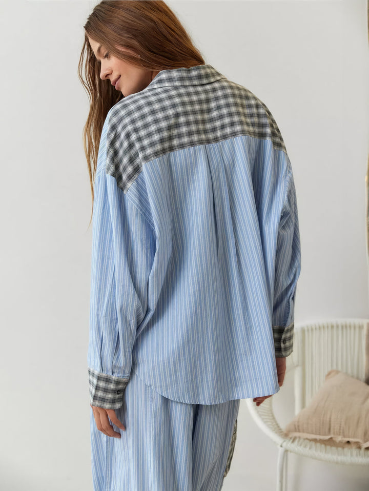 Ava Ensemble Loungewear 2 Pièces Femme – Pyjama à Carreaux