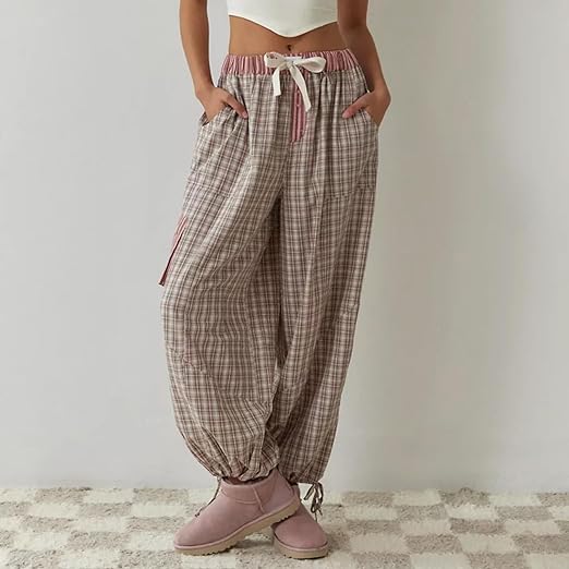 Ava Ensemble Loungewear 2 Pièces Femme – Pyjama à Carreaux