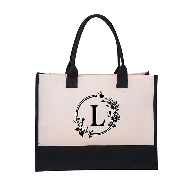 Sac fourre-tout personnalisé avec lettre Mariangela®