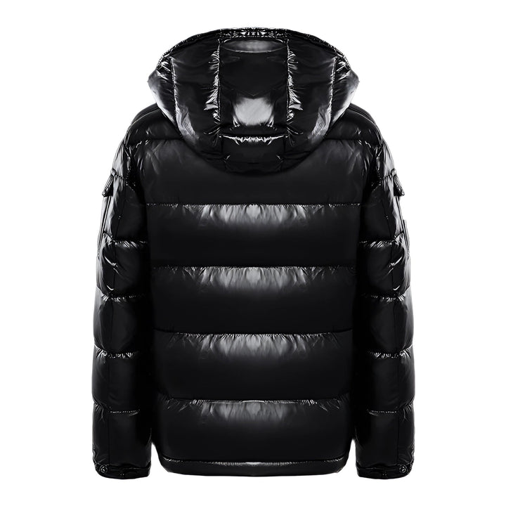 Veste polaire à capuche brillante pour hommes - Isolation hivernale