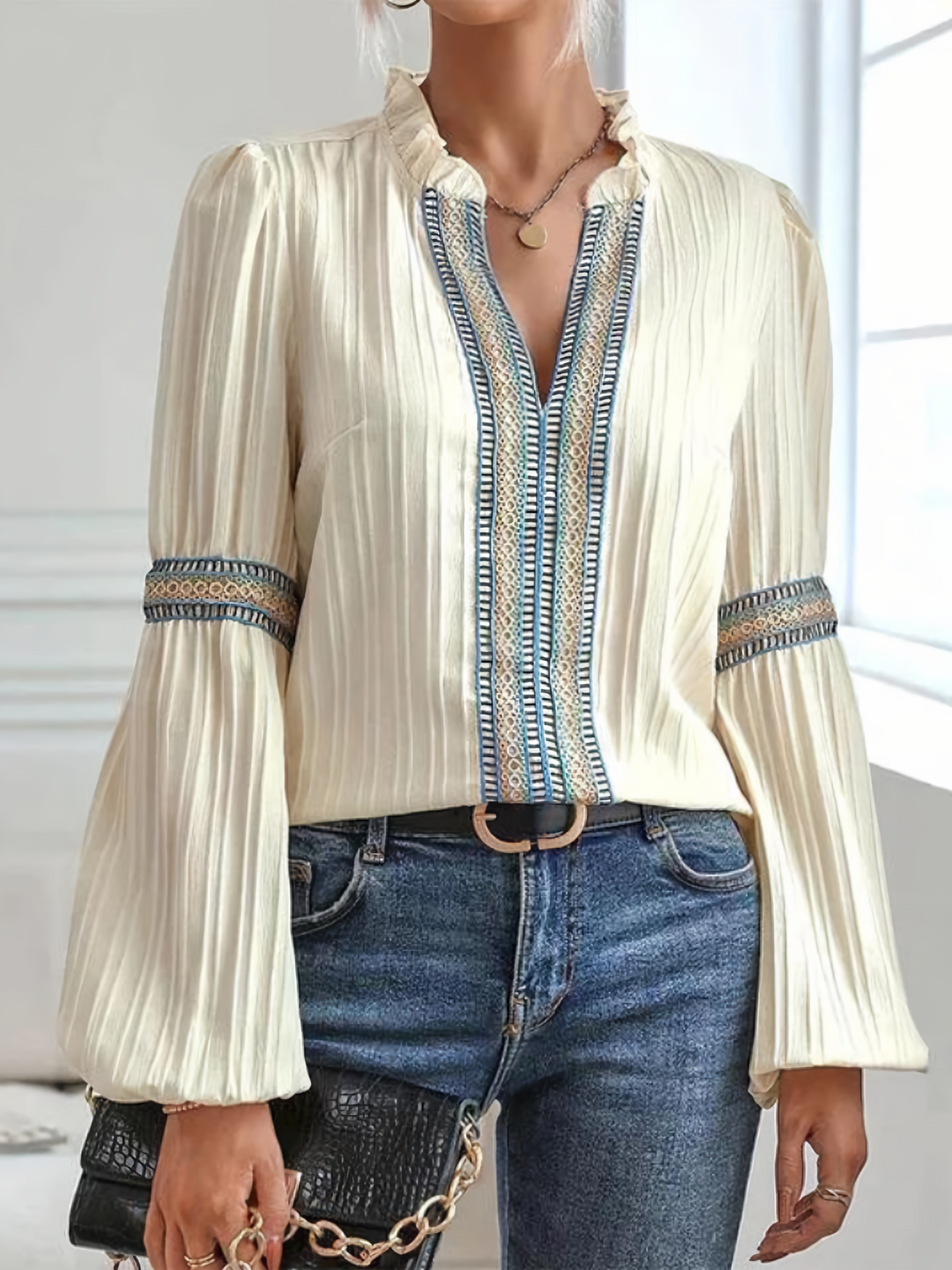 Chloé™ | Blouse en dentelle