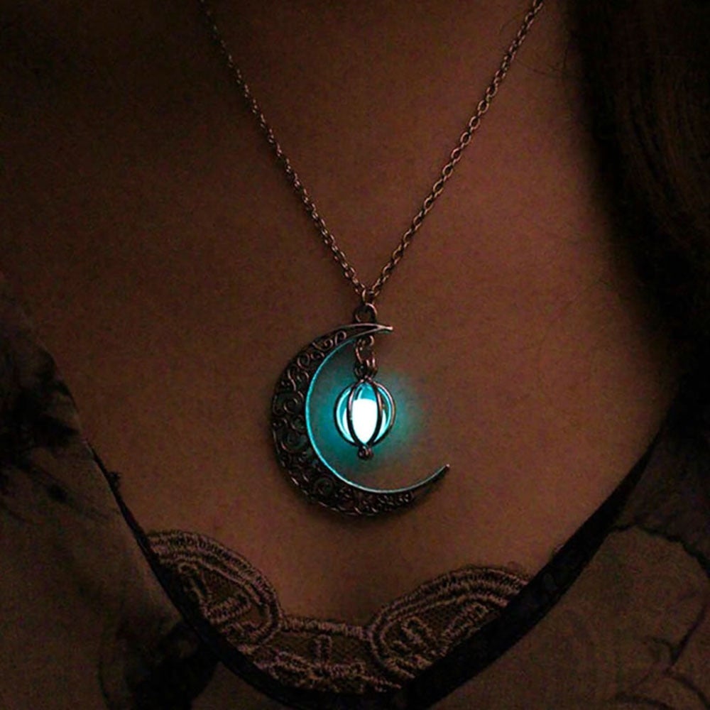 Pendentif Lune Lumineuse