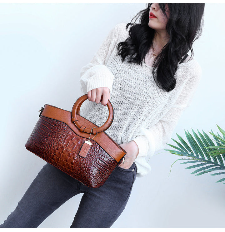 Valentina® | Sac polyvalent vintage classique en croco