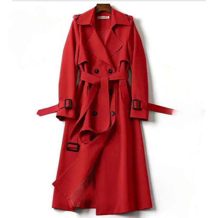 Avery Manteau long croisé avec ceinture