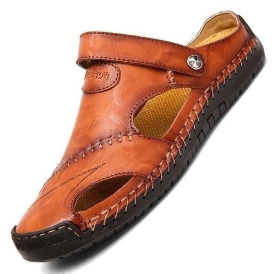 Chris™ | Orthopedic leather sandals