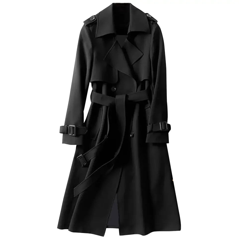 Avery Manteau long croisé avec ceinture