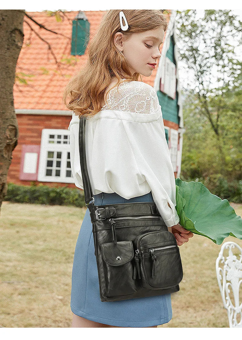 Lavinia® | Sac bandoulière chic avec plusieurs poches