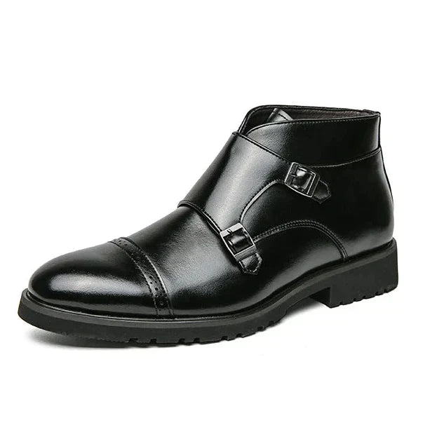 Darell™ | Bottes en Cuir avec Double Bride Monk