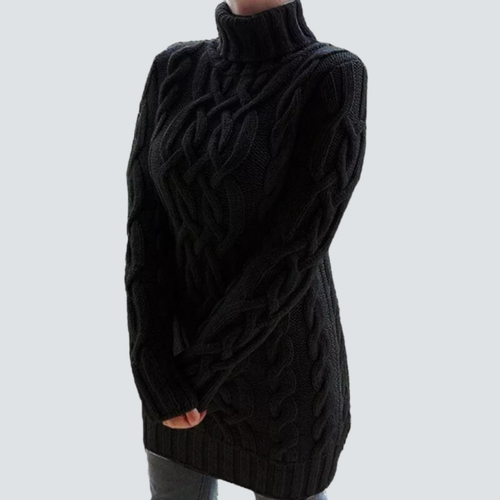 Robe Audrey avec col roulé