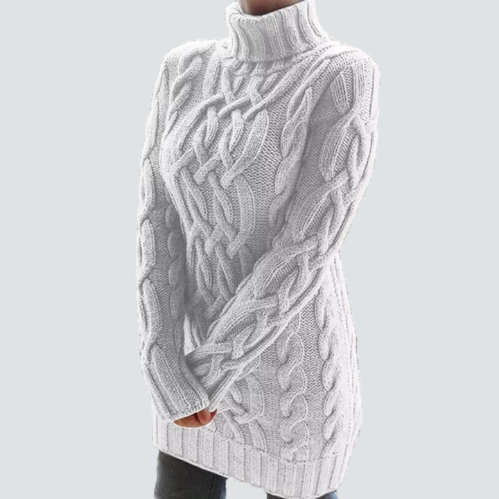 Robe Audrey avec col roulé