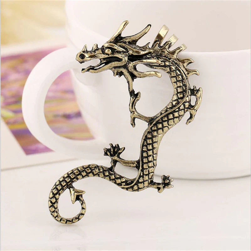 Boucles d'oreilles en argent dragon