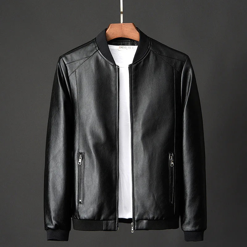 Jackson - Veste bomber en cuir urbain