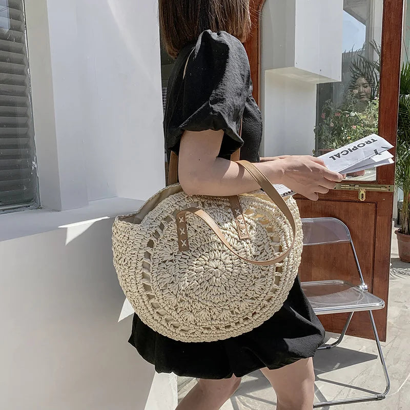 Sac bandoulière en paille multifonctionnel Natalia®