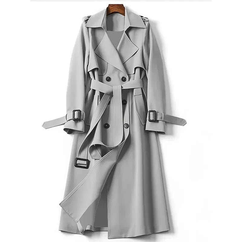 Avery Manteau long croisé avec ceinture