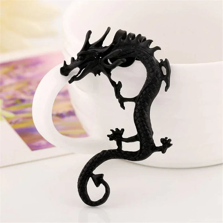 Boucles d'oreilles en argent dragon