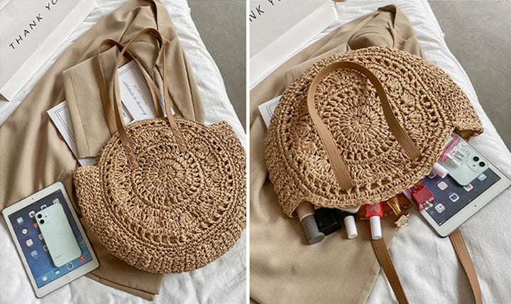 Sac bandoulière en paille multifonctionnel Natalia®