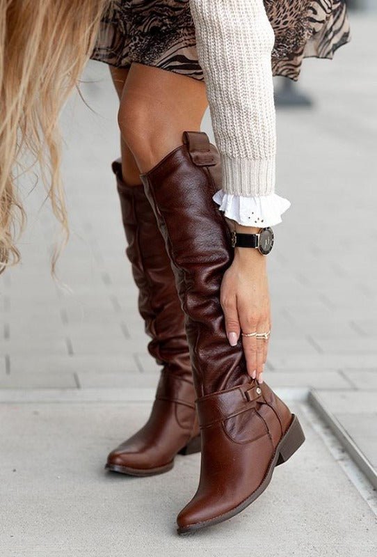 Bottes en cuir Allison (Nouvelle collection)