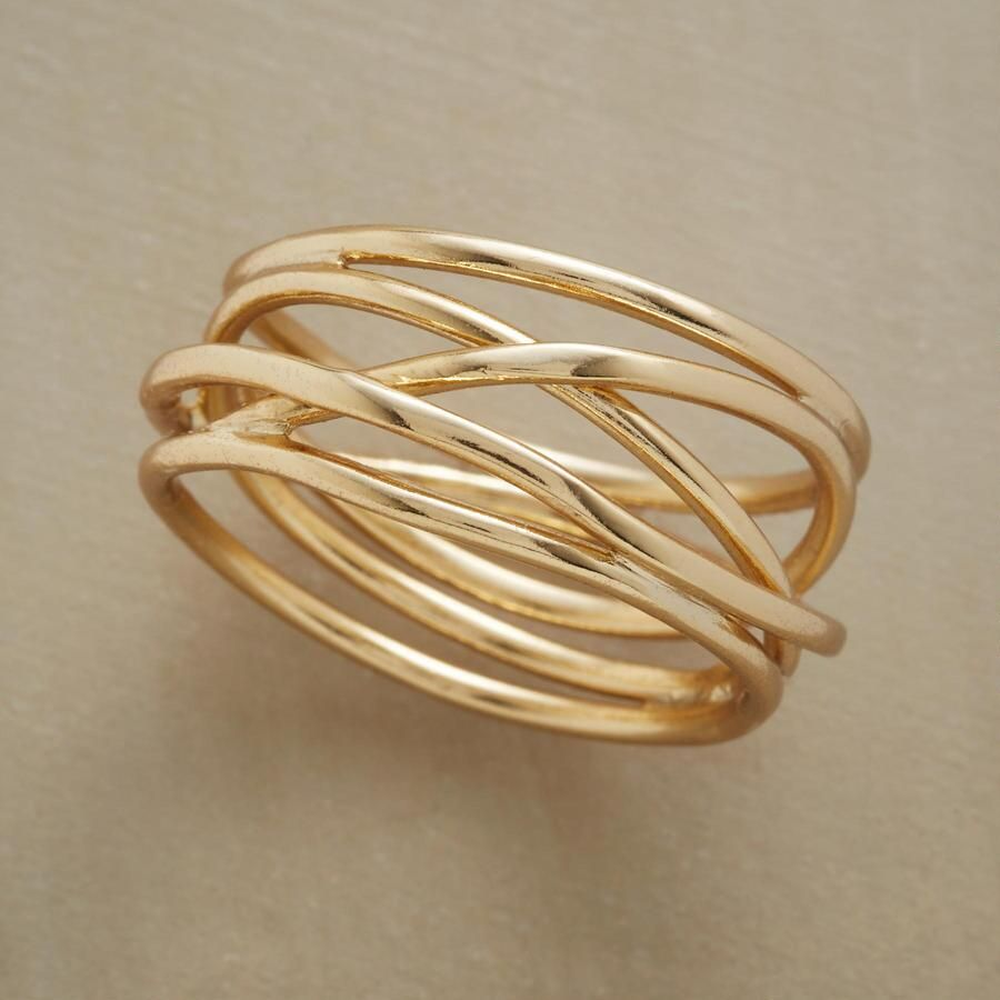 Bague en fil d'or vintage